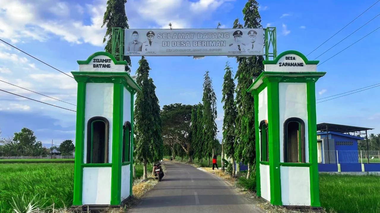 Pemandangan Terasering Desa Sapanang